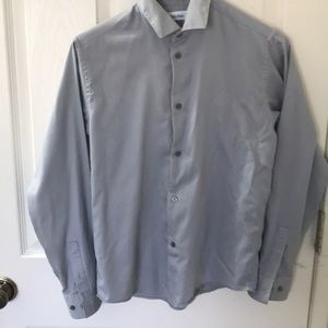 Calvin Klein Boys Grey Dress Shirt